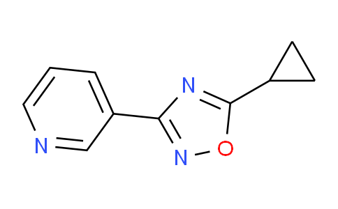 CAS No. 31827-43-7, 5-Cyclopropyl-3-(pyridin-3-yl)-1,2,4-oxadiazole