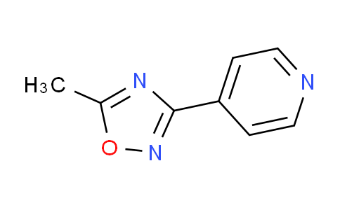 CAS No. 10350-70-6, 5-Methyl-3-(pyridin-4-yl)-1,2,4-oxadiazole