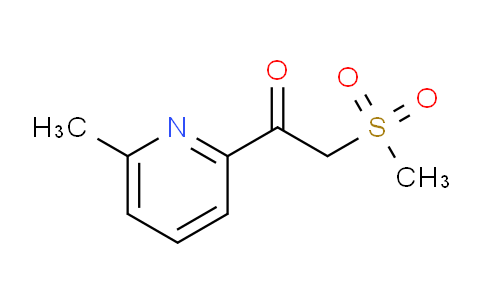 CAS No. 386715-51-1, 1-(6-Methylpyridin-2-yl)-2-(methylsulfonyl)ethanone