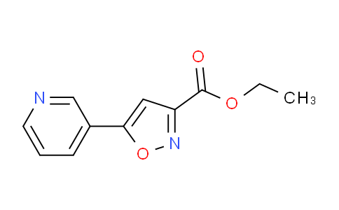 CAS No. 215870-77-2, Ethyl 5-(pyridin-3-yl)-1,2-oxazole-3-carboxylate