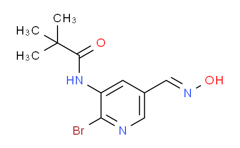 CAS No. 1142192-46-8, N-(2-Bromo-5-((hydroxyimino)methyl)pyridin-3-yl)pivalamide