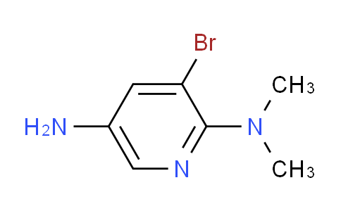 CAS No. 813425-36-4, 5-Amino-3-bromo-2-(N,N-dimethylamino)pyridine