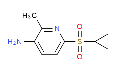 CAS No. 1147558-17-5, 6-(Cyclopropylsulfonyl)-2-methylpyridin-3-amine