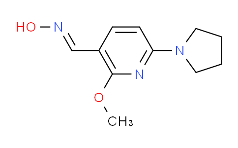 CAS No. 1228670-10-7, (E)-2-Methoxy-6-(pyrrolidin-1-yl)nicotinaldehydeoxime