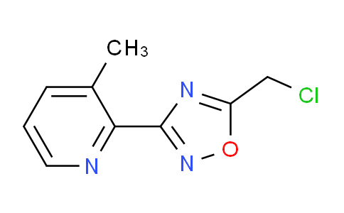 CAS No. 1009562-65-5, 5-(Chloromethyl)-3-(3-methylpyridin-2-yl)-1,2,4-oxadiazole