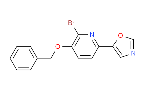 CAS No. 1228666-35-0, 5-(5-(Benzyloxy)-6-bromopyridin-2-yl)oxazole