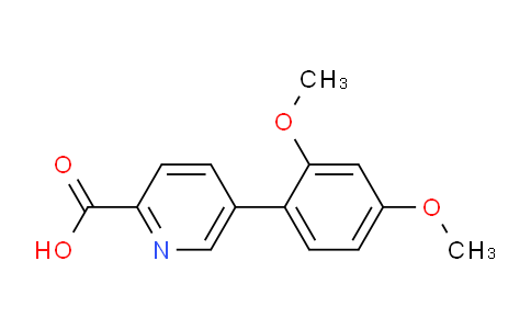 CAS No. 1242339-05-4, 5-(2,4-Dimethoxyphenyl)-picolinic acid