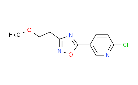 CAS No. 1239723-21-7, 2-Chloro-5-[3-(2-methoxyethyl)-1,2,4-oxadiazol-5-yl]pyridine