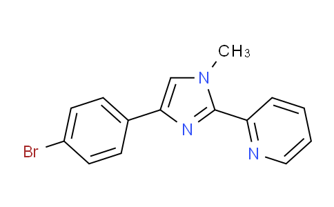 CAS No. 1263284-43-0, 2-(4-(4-Bromophenyl)-1-methyl-1H-imidazol-2-yl)pyridine
