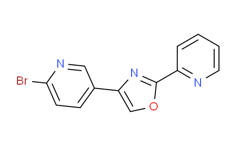 CAS No. 1207747-07-6, 4-(6-Bromopyridin-3-yl)-2-(pyridin-2-yl)oxazole