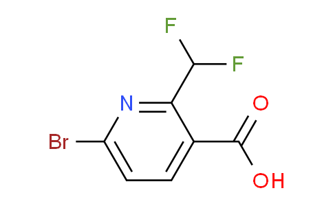 1211536-36-5 | 6-Bromo-2-(difluoromethyl)nicotinic acid