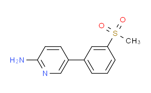 CAS No. 1314987-83-1, 5-(3-methanesulfonylphenyl)pyridin-2-amine