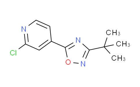 CAS No. 1338675-20-9, 4-(3-tert-Butyl-1,2,4-oxadiazol-5-yl)-2-chloropyridine