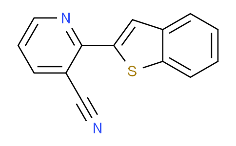 CAS No. 1365271-71-1, 2-(1-Benzothiophen-2-yl)pyridine-3-carbonitrile
