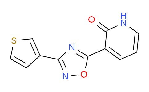 CAS No. 1389455-64-4, 3-[3-(3-Thienyl)-1,2,4-oxadiazol-5-yl]pyridin-2(1H)-one