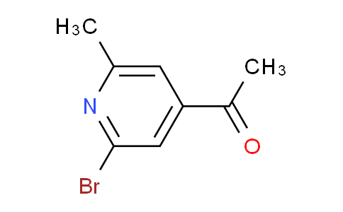 CAS No. 1393554-68-1, 1-(2-Bromo-6-methylpyridin-4-yl)ethanone