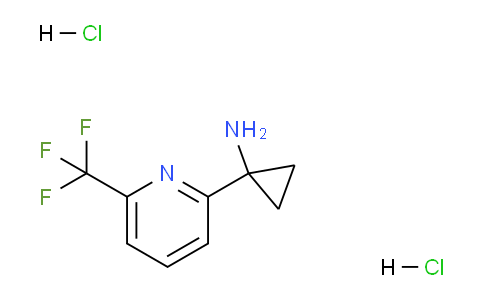 CAS No. 1384265-58-0, 1-(6-(Trifluoromethyl)pyridin-2-yl)cyclopropanamine dihydrochloride