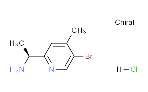 CAS No. 1628810-35-4, (S)-1-(5-Bromo-4-methylpyridin-2-yl)ethanamine hydrochloride
