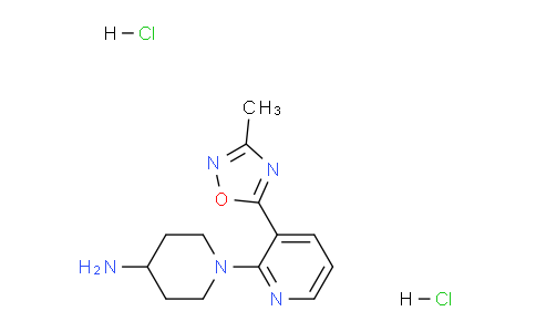 1239748-54-9 | 1-[3-(3-Methyl-1,2,4-oxadiazol-5-yl)pyridin-2-yl]piperidin-4-amine dihydrochloride