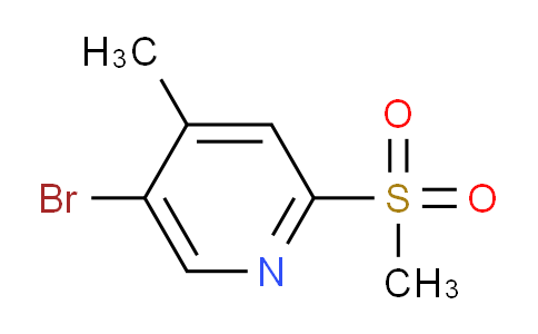 CAS No. 1279106-02-3, 5-Bromo-4-methyl-2-(methylsulfonyl)pyridine
