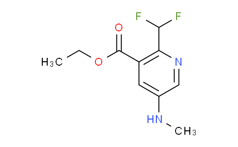 CAS No. 1956318-56-1, Ethyl 2-(difluoromethyl)-5-(methylamino)nicotinate