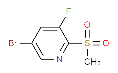 CAS No. 1446002-35-2, 5-Bromo-3-fluoro-2-(methylsulfonyl)pyridine