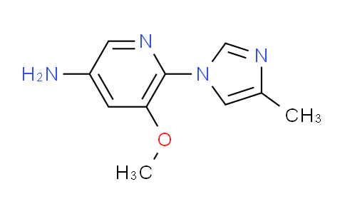 CAS No. 1079178-13-4, 5-Methoxy-6-(4-methyl-1H-imidazol-1-yl)pyridin-3-amine