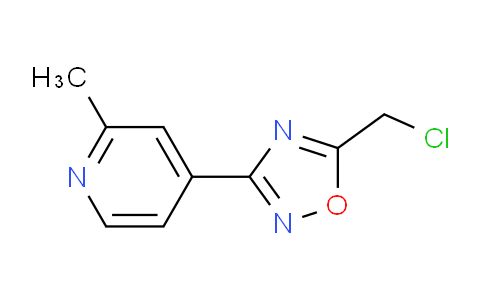 CAS No. 1934642-24-6, 5-(Chloromethyl)-3-(2-methylpyridin-4-yl)-1,2,4-oxadiazole
