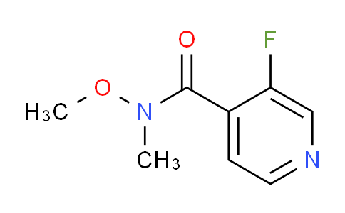 CAS No. 1187669-49-3, 3-Fluoro-N-methoxy-N-methylisonicotinamide