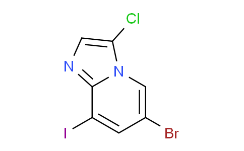 CAS No. 1296223-94-3, 6-bromo-3-chloro-8-iodoimidazo[1,2-a]pyridine