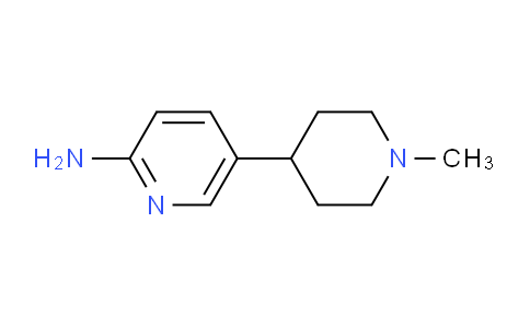 CAS No. 1346673-25-3, 5-(1-methylpiperidin-4-yl)pyridin-2-amine
