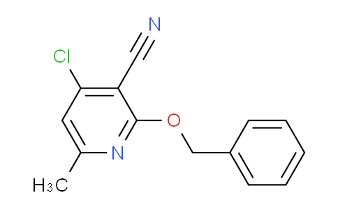 CAS No. 1844850-97-0, 4-chloro-6-methyl-2-phenylmethoxypyridine-3-carbonitrile