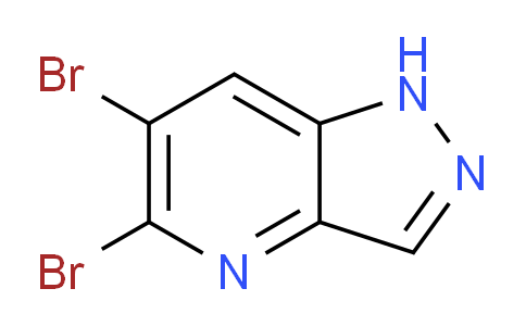 CAS No. 1227628-69-4, 5,6-dibromo-1H-pyrazolo[4,3-b]pyridine