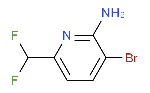 CAS No. 1805028-09-4, 3-bromo-6-(difluoromethyl)pyridin-2-amine