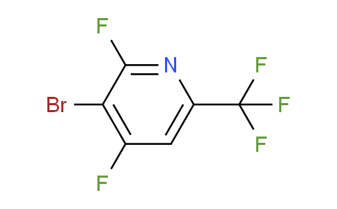 CAS No. 1214383-09-1, 3-bromo-2,4-difluoro-6-(trifluoromethyl)pyridine