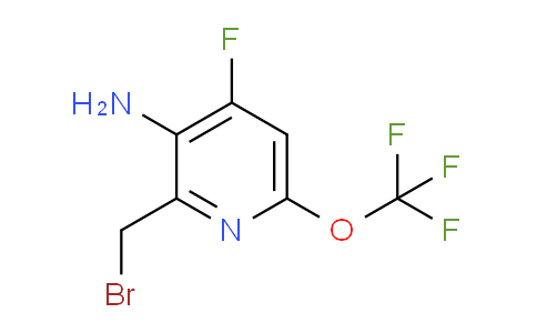 CAS No. 1806185-95-4, 2-(bromomethyl)-4-fluoro-6-(trifluoromethoxy)pyridin-3-amine