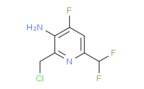 CAS No. 1806815-51-9, 2-(chloromethyl)-6-(difluoromethyl)-4-fluoropyridin-3-amine