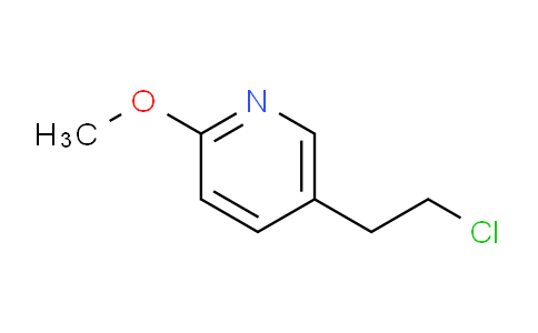 CAS No. 1823365-60-1, 5-(2-chloroethyl)-2-methoxypyridine