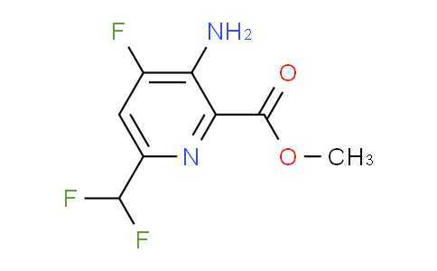 CAS No. 1803699-06-0, methyl 3-amino-6-(difluoromethyl)-4-fluoropyridine-2-carboxylate