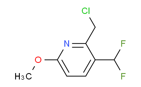 CAS No. 1805322-64-8, 2-(chloromethyl)-3-(difluoromethyl)-6-methoxypyridine
