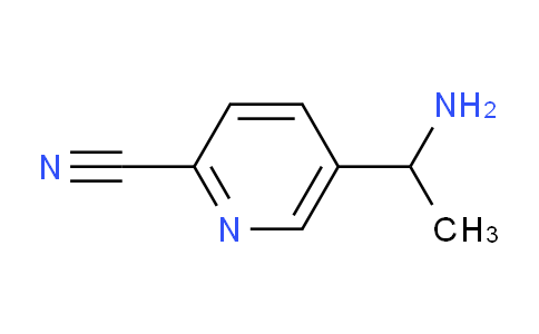 CAS No. 1270361-28-8, 5-(1-aminoethyl)pyridine-2-carbonitrile