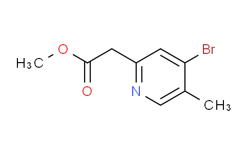 CAS No. 1805948-04-2, methyl 2-(4-bromo-5-methylpyridin-2-yl)acetate