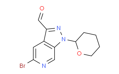 CAS No. 1884158-47-7, 5-bromo-1-(oxan-2-yl)pyrazolo[3,4-c]pyridine-3-carbaldehyde