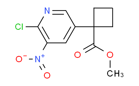 CAS No. 2125457-86-3, methyl 1-(6-chloro-5-nitropyridin-3-yl)cyclobutane-1-carboxylate