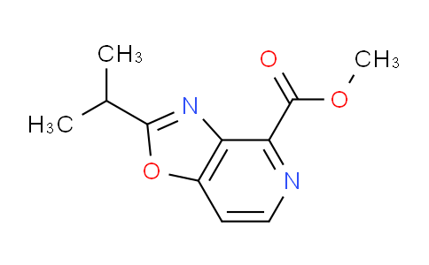CAS No. 1242258-77-0, methyl 2-propan-2-yl-[1,3]oxazolo[4,5-c]pyridine-4-carboxylate