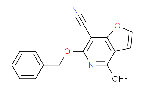 CAS No. 2244566-15-0, 4-methyl-6-phenylmethoxyfuro[3,2-c]pyridine-7-carbonitrile