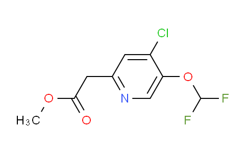 CAS No. 1805955-19-4, methyl 2-[4-chloro-5-(difluoromethoxy)pyridin-2-yl]acetate