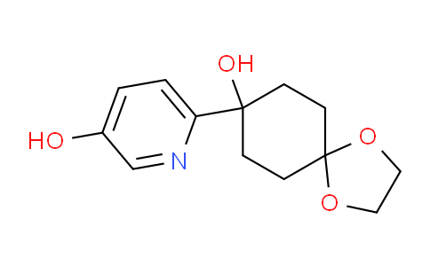 CAS No. 713526-59-1, 6-(8-hydroxy-1,4-dioxaspiro[4.5]decan-8-yl)pyridin-3-ol