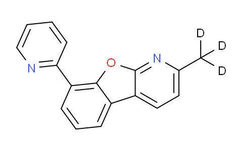 CAS No. 1609374-00-6, Benzofuro[2,3-b]pyridine, 2-(methyl-d3)-8-(2-pyridinyl)-