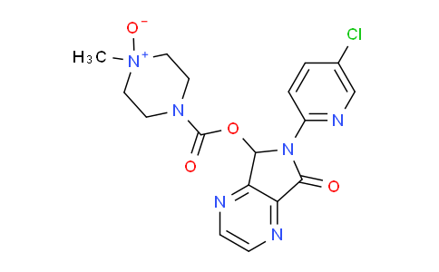 CAS No. 43200-96-0, [6-(5-chloropyridin-2-yl)-5-oxo-7H-pyrrolo[3,4-b]pyrazin-7-yl] 4-methyl-4-oxidopiperazin-4-ium-1-carboxylate